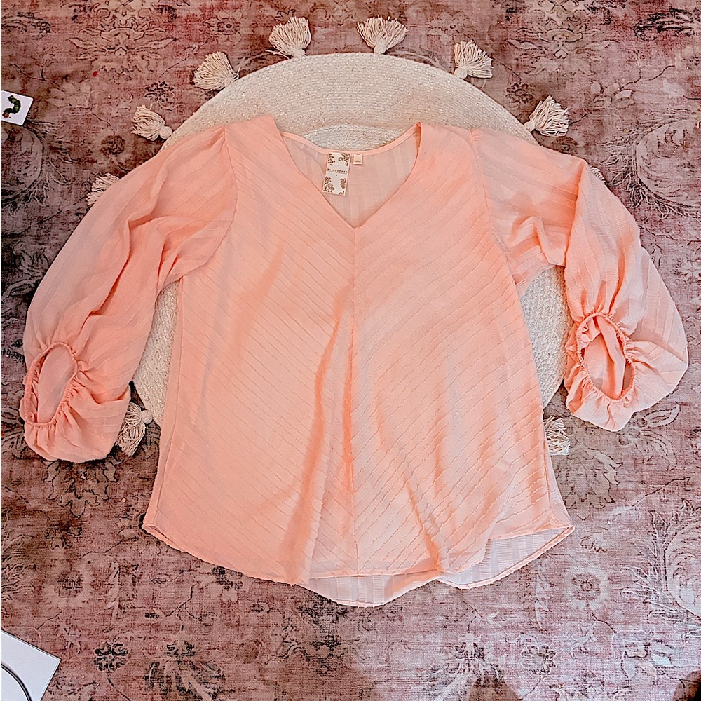 Blu Pepper large blouse blush ish in color